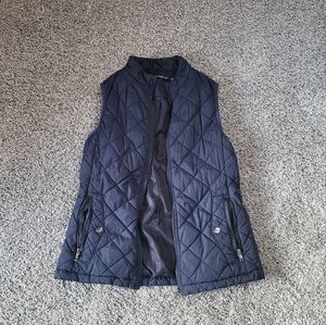 Allegra K Navy Puffy Vest XS